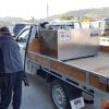 400L Utecube in use filling car