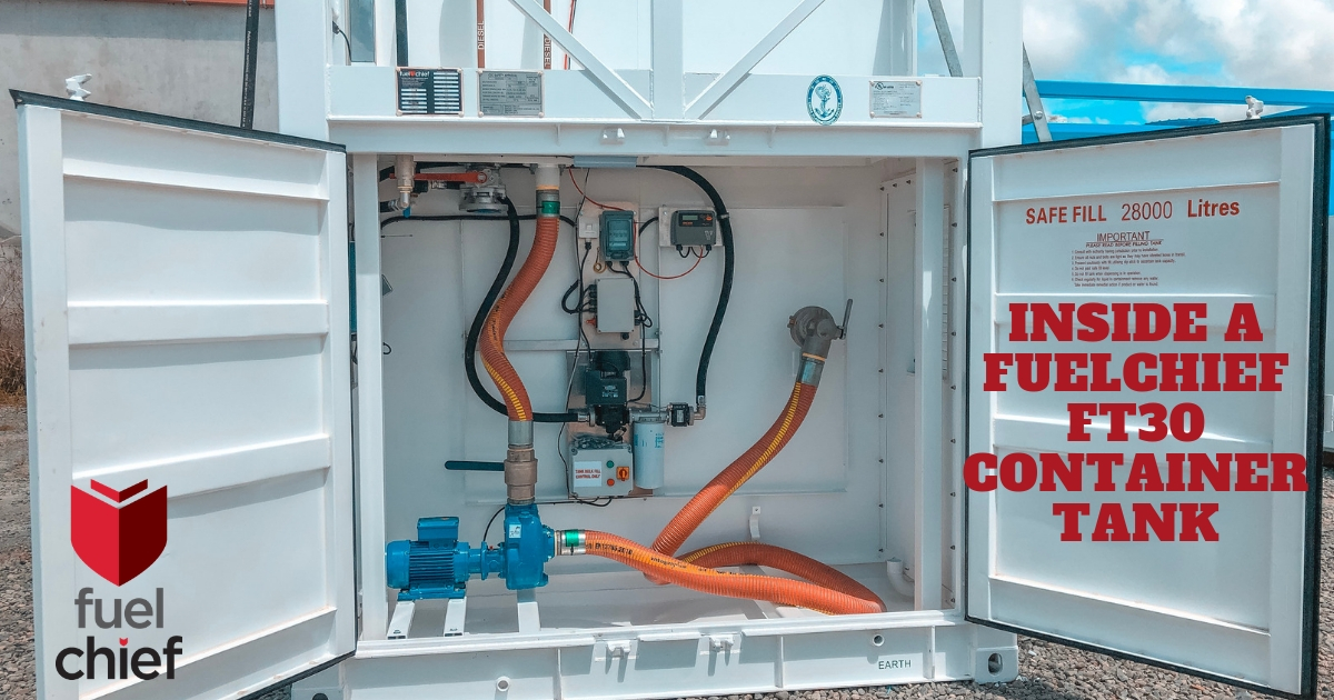 Inside a Fuelchief FT30 Container Tank Fuel Storage Fuel Management